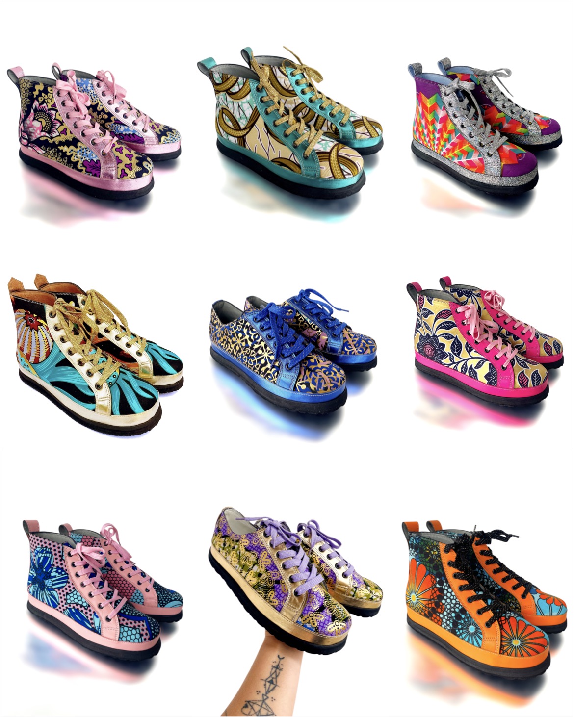 Ida Dakar skobestilling 9 forskellige designs